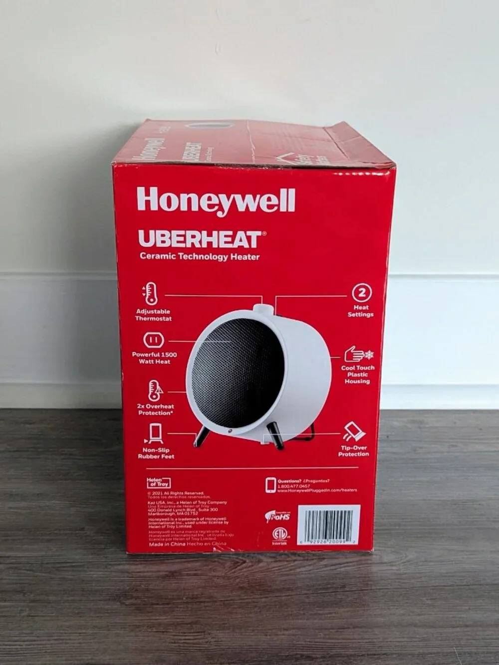 Honeywell UberHeat Ceramic Personal Heater - White, HCE200W - Picture 2 of 5